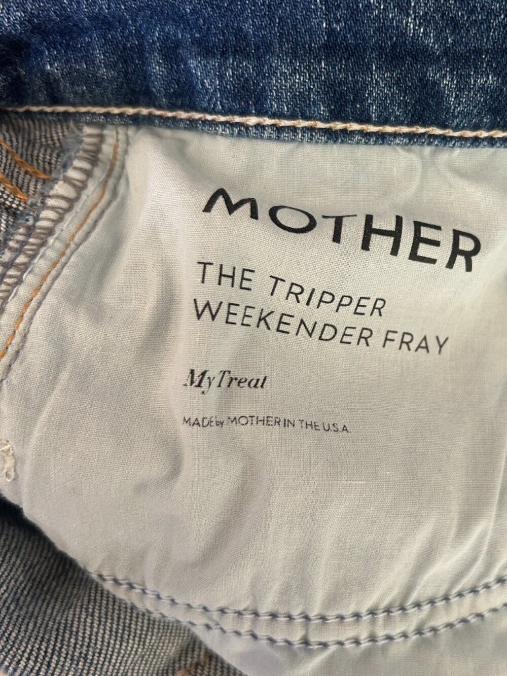 Mother Superior The Tripper Weekender Fray Jeans My Treat Size 29 - Picture 7 of 9